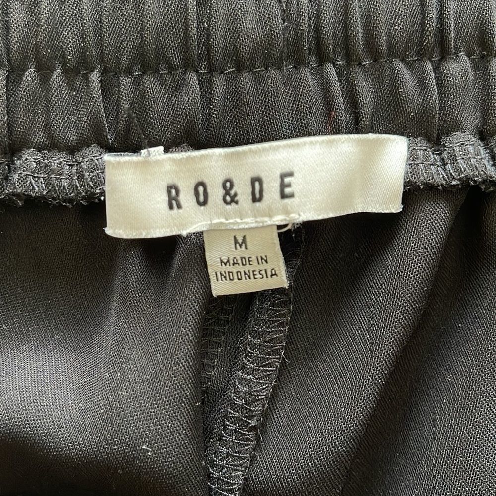 Ro & De Black joggers with white stripe. Size M - Picture 7 of 7